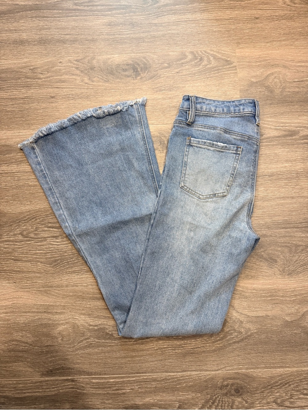 Light Blue Women's High-Rise Flared Jeans